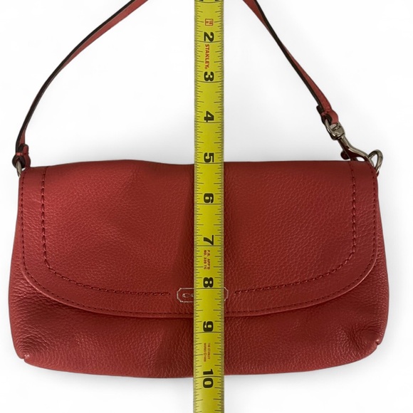 Coach Park Leather Large Flap Wristlet Semi Shoulder Bag